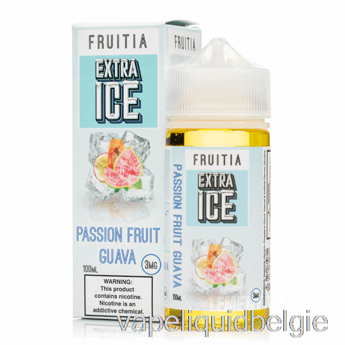 Vape Smaken Passievrucht Guave - Extra Ijs - Fruitia - 100ml 6mg